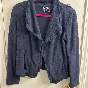 MNY Navy Textured Blazer